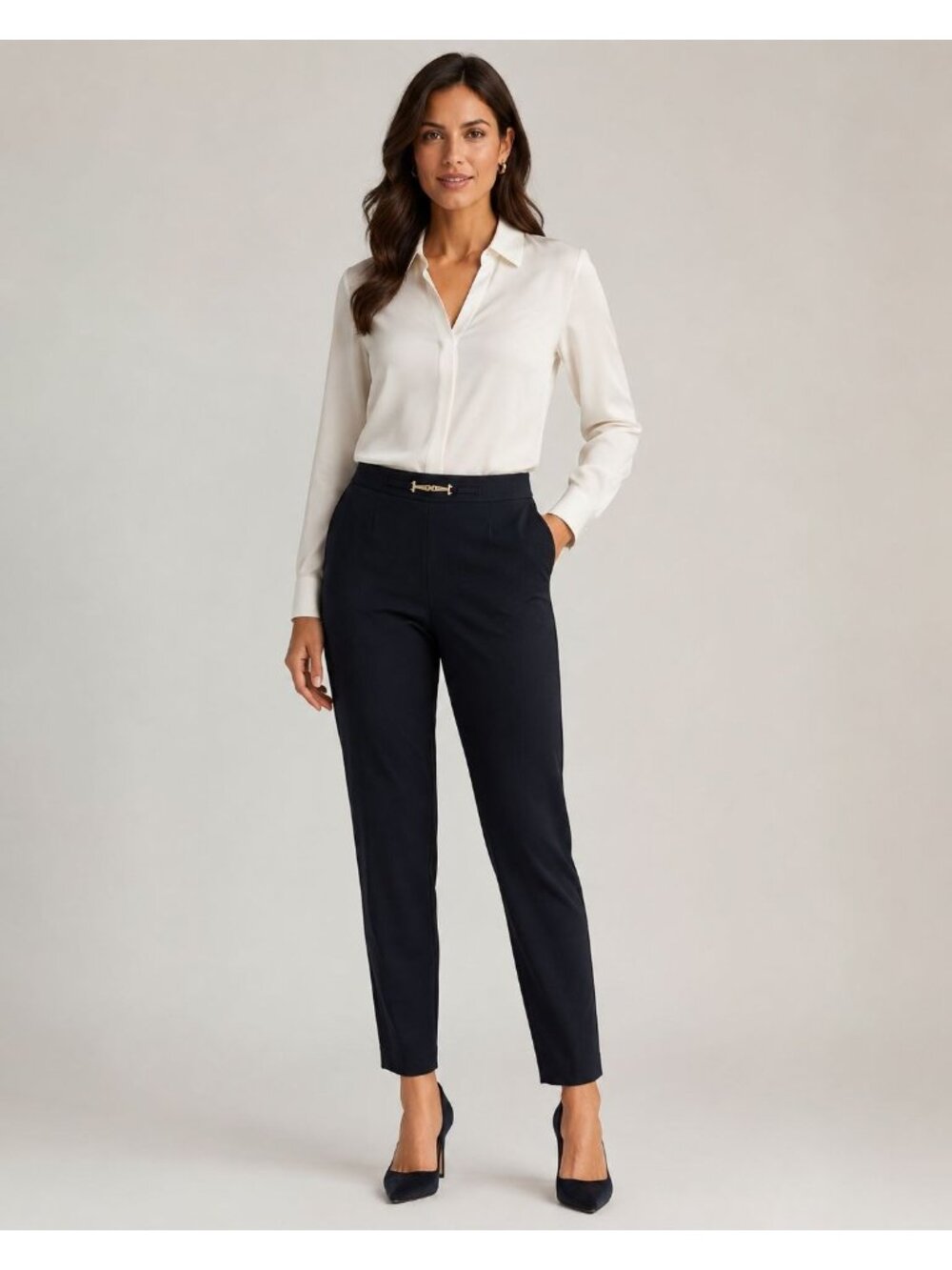 Open Collection Vtg Women’s Black  Slim Leg Pants Size 14